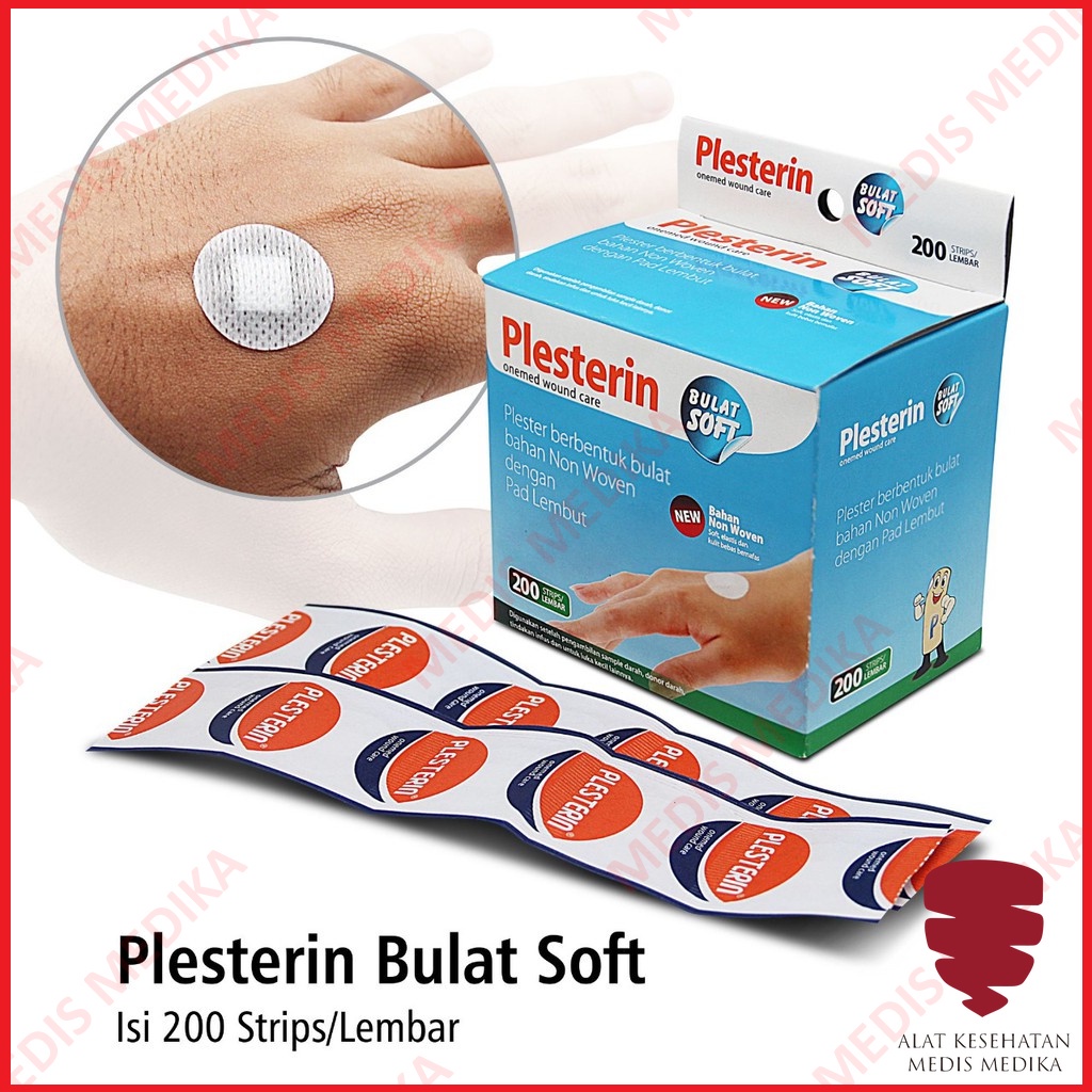 Plesterin Bulat Soft Non Woven Plester Penutup Luka Alat P3K Plaster Onemed