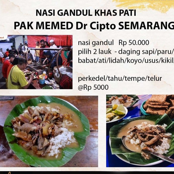 

nasi gandul pak memet semarang
