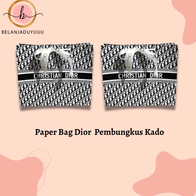 Paper Bag Dior Printed Pembungkus Kado