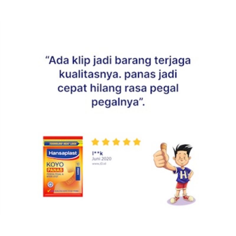 HANSAPLAST Koyo Panas Hangat Resealable 10 Strip