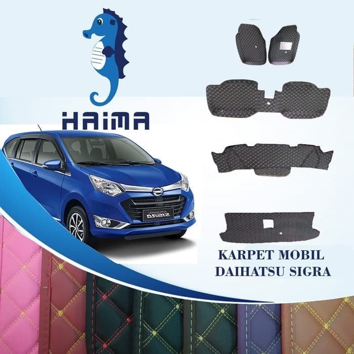 Haima Karpet Mobil Daihatsu Sigra Tahun Produksi 2016-2019 Full Bagasi
