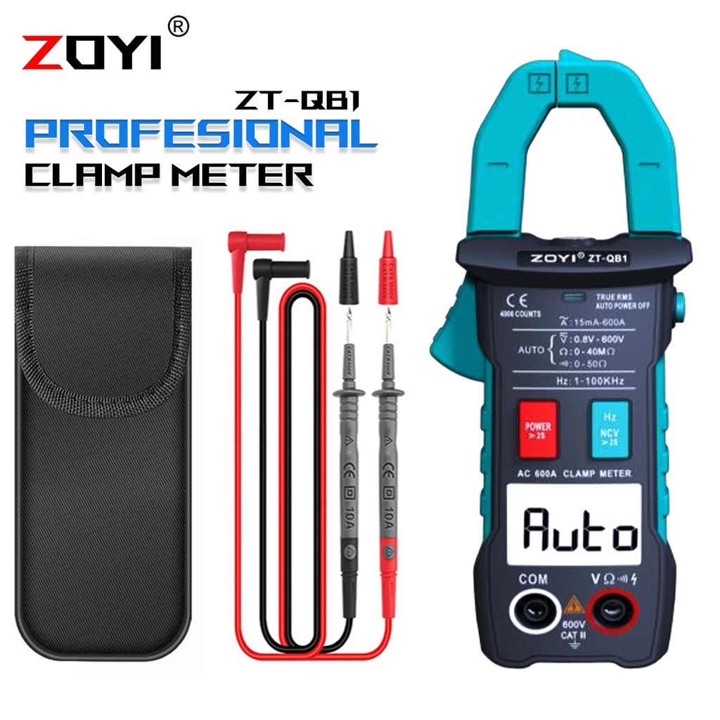 Zoyi ZT QB1 Smart Clamp Meter Tang Ampere Mini DIode NCV Digital Original