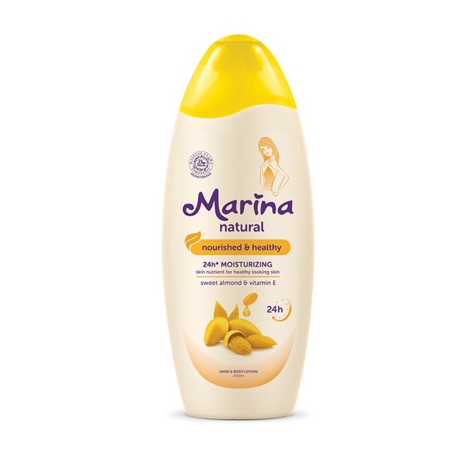 Marina Hand Body Lotion Natural 95ml / 190ml 200ml