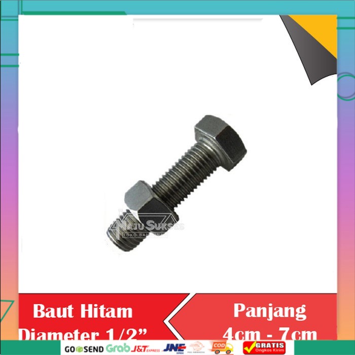 Jual Baut Hitam Diameter M Panjang