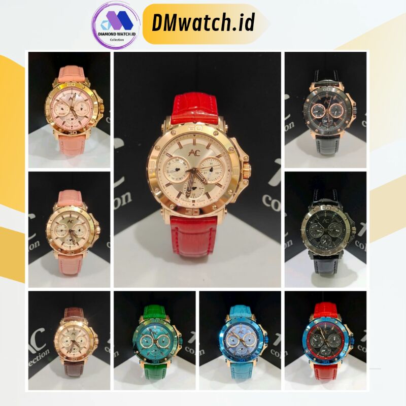 Jam Tangan Wanita Alexandre Christie Ac9205 Ac 9205 Kulit Original Garansi  Resmi 1 Tahun