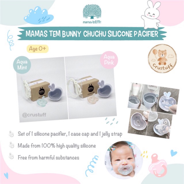 Mamas Tem Bunny Chu Chu silicone pacifier