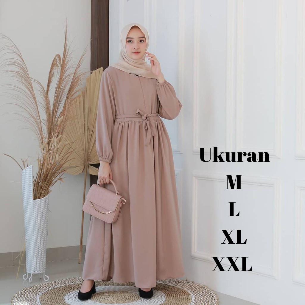 Gamis Remaja Perempuan|Aresa Gamis|Dress Casual