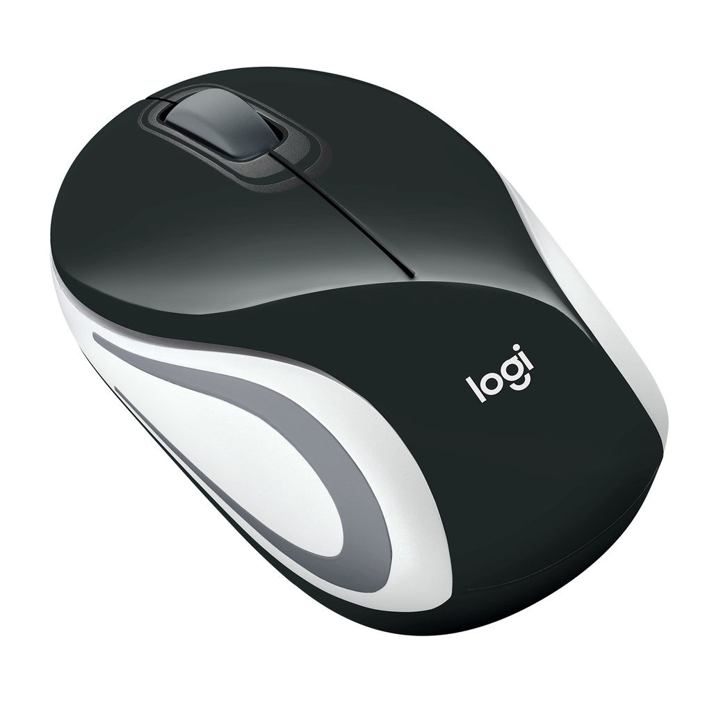 Logitech M187 Mouse Wireless Mini Portable - Black