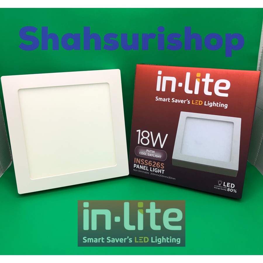 LED PANEL INLITE IN-LITE 18W 18 W WATT KOTAK OUTBOW INSS 628S OUTBOW