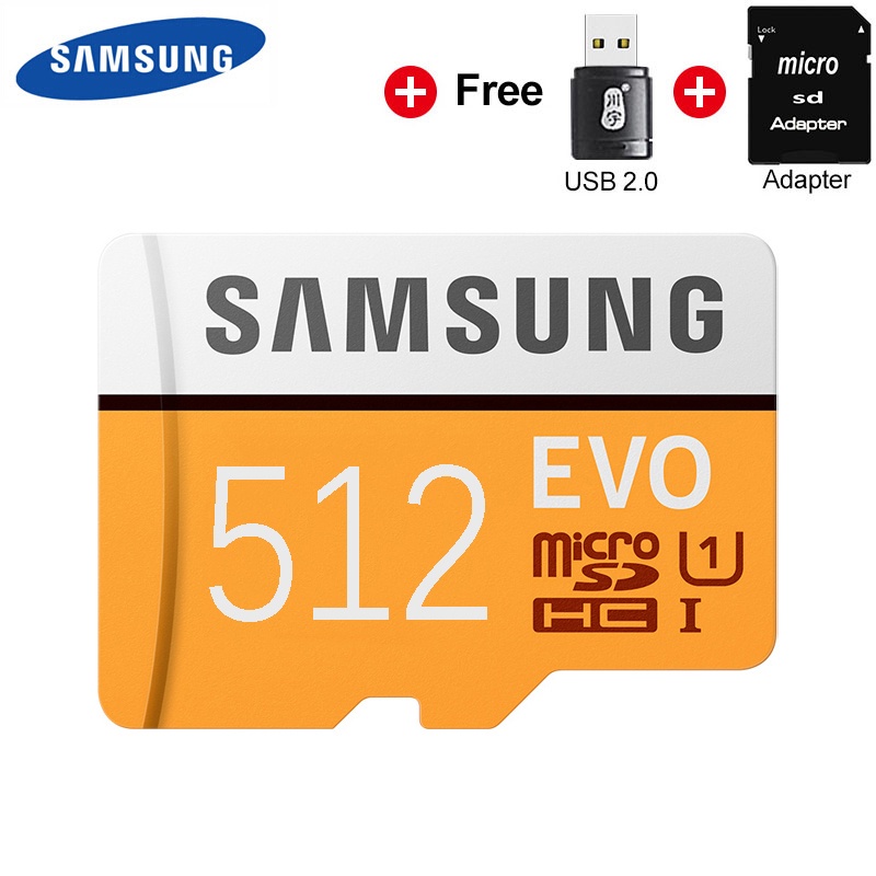 Micro Sd Card Samsung 32g 64g 128g 256gb 512gb  Evo C10 Tf Trans Flash Micro Card
