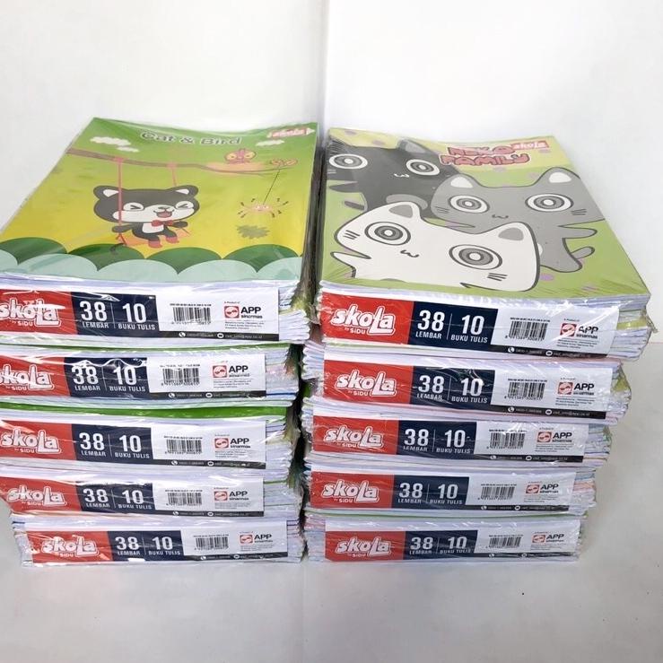 

Miliki - 1 Pack /10 Pcs Buku tulis SKOLA by SIDU isi 38 Lembar