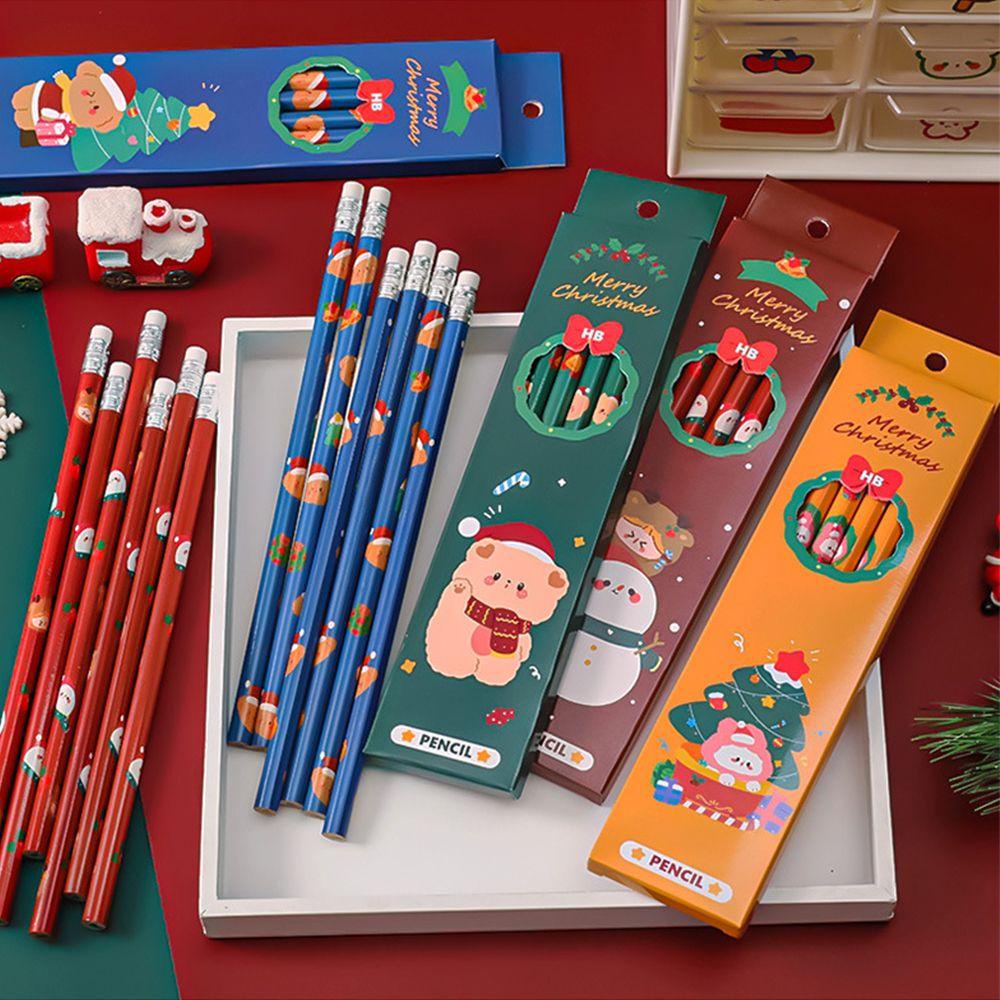 Pensil Nanas Tulisan Kawaii Lucu HB Christmas Series