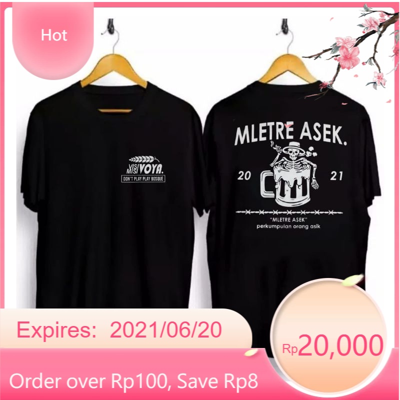 KAOS MLETRE ASEK / KAOS PRIA WANITA / KAOS DISTRO MURAH / KAOS KONVEKSI