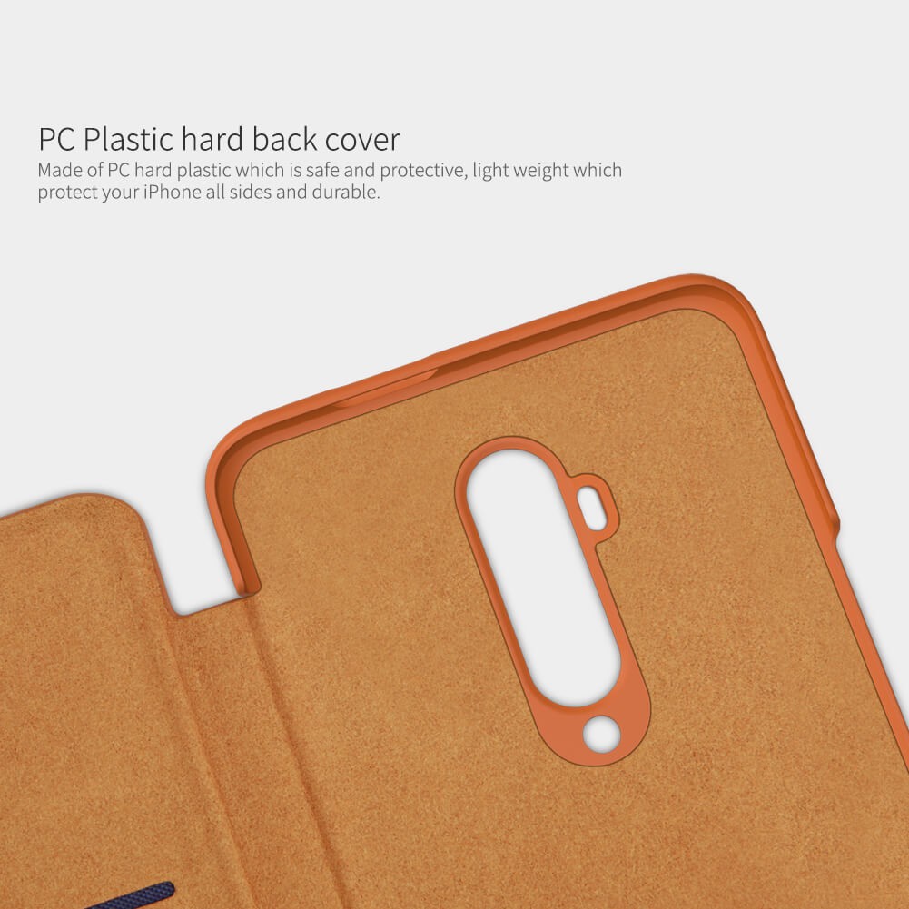 Flip Cover Oneplus 7T Pro Nillkin Qin Leather Flip Hard Case Original