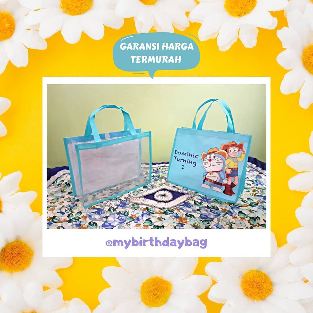 

tas doraemon pvc bag Goodie bag Tas souvenir tas ulang tahun tas ultah doraemon TAS ULTAH MURAH