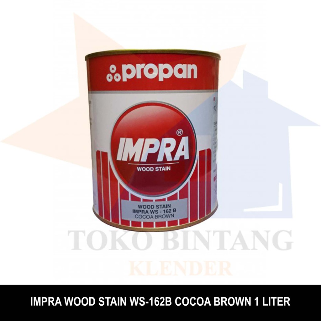 Jual Impra Wood Stain WS162B Cocoa Brown 1 Liter Shopee Indonesia