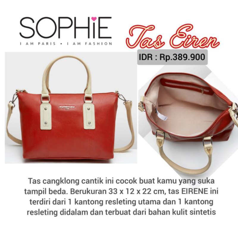 Tas Selempang Wanita Besar Cangklong Terbaru Original Sophie Paris