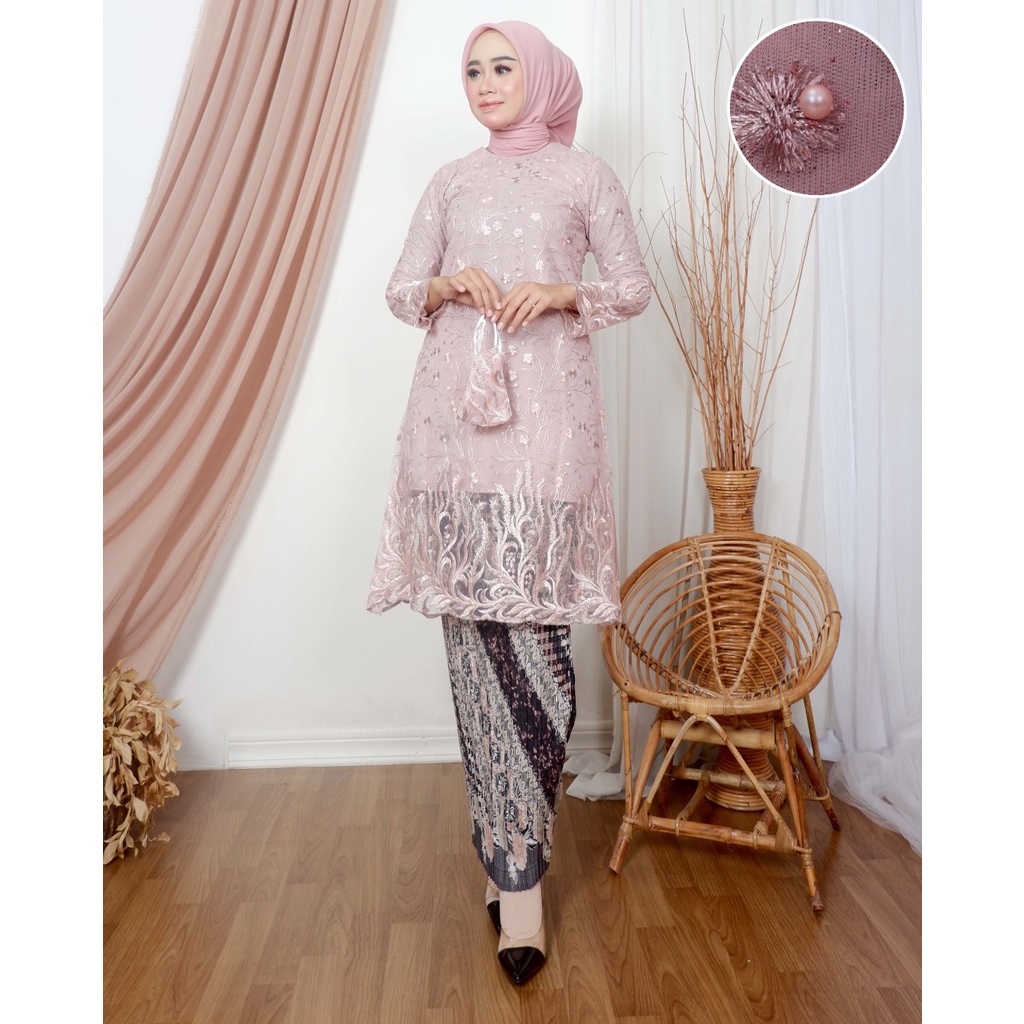 NEW-TUNIK KEBAYA MODERN - ATASAN TUNIK TILE - KEBAYA BROKAT - KEBAYA KONDANGAN TERBARU - KEBAYA PESTA