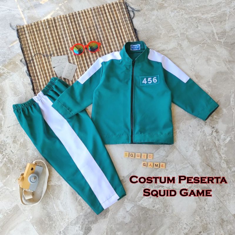 KOSTUM PESERTA SQUID GAME /JAKET SQUID GAME