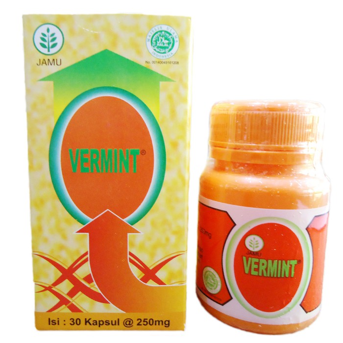 VERMINT obat  tipes  kapsul cacing  isi 30 kapsul Shopee 