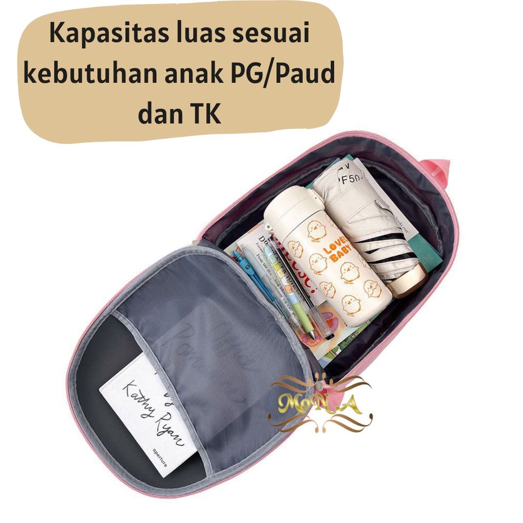 [MONA] Tas Ransel Telur buat Anak PG/PAUD Anti Penyok Kualitas Import Premium -M0200