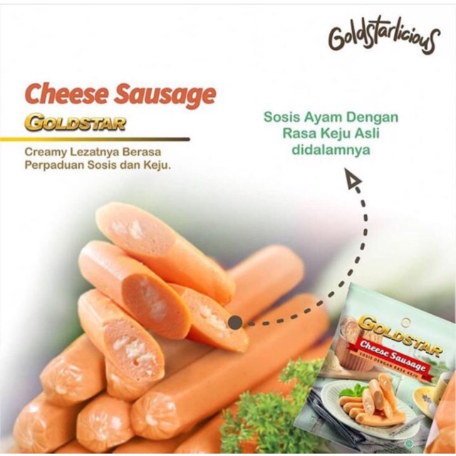 

Goldstar Sosis isi 6pcs 150gr