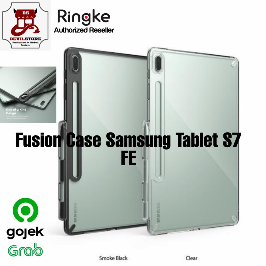 Case Samsung Galaxy Tab S7 FE Ringke Fusion Anti Crack Casing