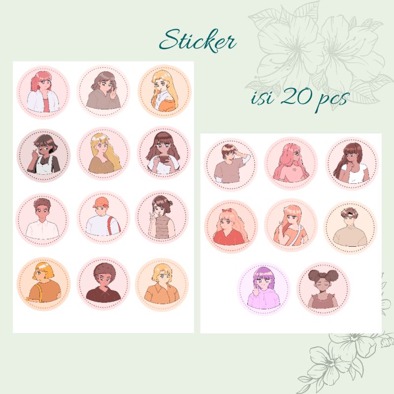 20pcs Sticker | Cute sticker