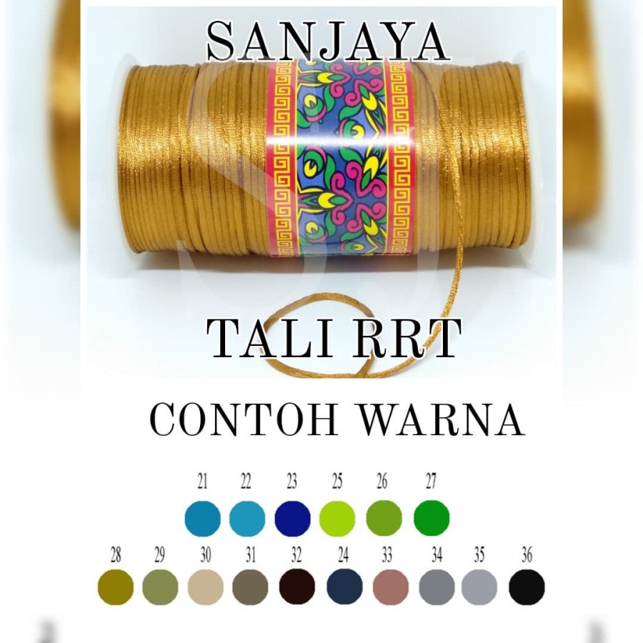 TALI SATIN / TALI CINA / TALI SIMPUL 2MM / TALI KALUNG / TALI GELANG / TALI RRT POLOS