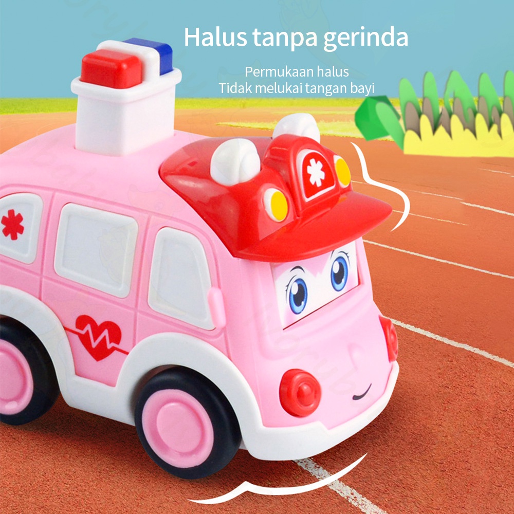 Ivorybaby Mainan mobil mobilan drive inertial mobil mainan anak 4 warna