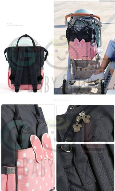 READY STOCK TAS RANSEL DIAPER DISNEY BAG FLAGSHIP PITA MATA ORIGINAL