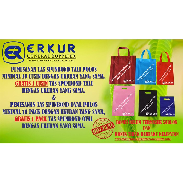 

TERBARU ( TALI 25X35X9CM ) GOODY BAG / GOODIE BAG / ECO BAG / TOTE BAG POLOS !!!!!