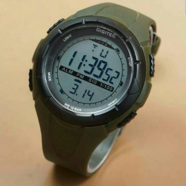 JAM TANGAN DIGITEC DG 3019 ARMY ORIGINAL