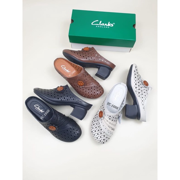 sepatu clarks yc-1666 wedges / clarks / sepatu wanita