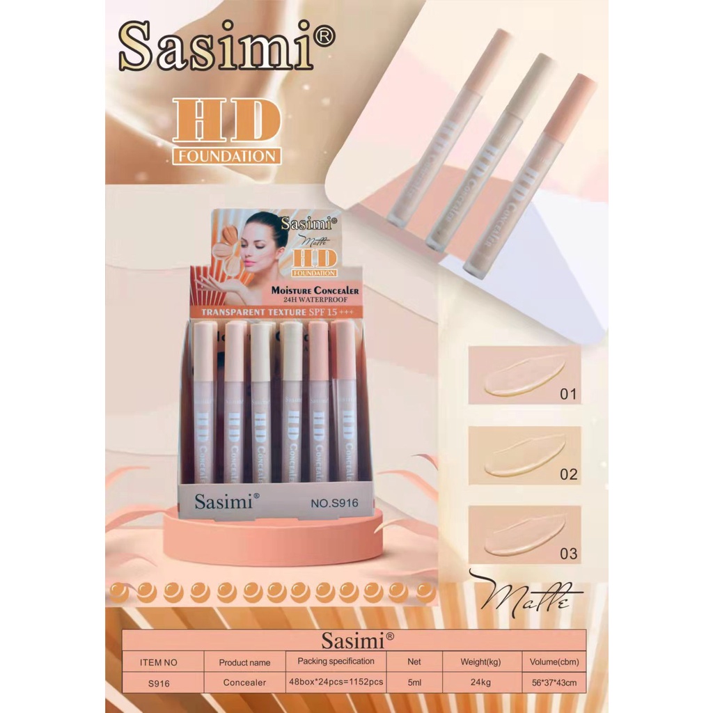 [Per Batang] Sasimi HD Moisture Concealer S916