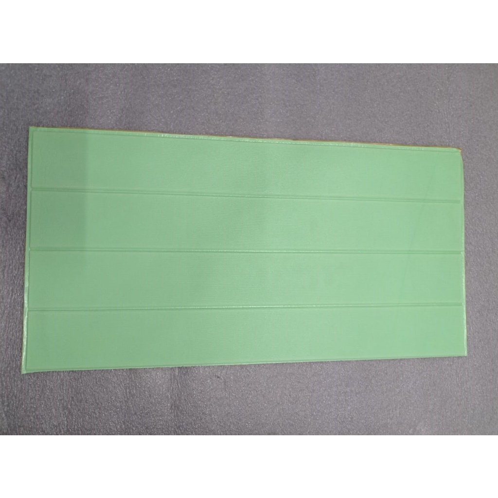 INFY - R535 Wallpaper Dinding Foam 3D Kecil Motif Batu Bata / Walpaper Stiker Dinding Dekorasi Kamar-KAYU HIJAU MUDA