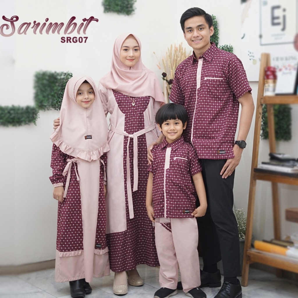 Baju Muslim Pasangan Lebaran Terbaru Sarimbit Keluarga Terbaru