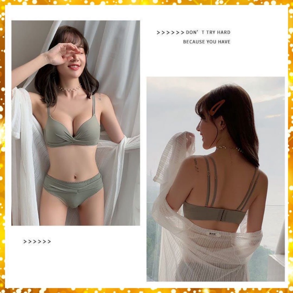 BRA Wanita Sexy BH Import Premium Quality Tanpa Kawat Dan Lembut Tali Silang Gaya V