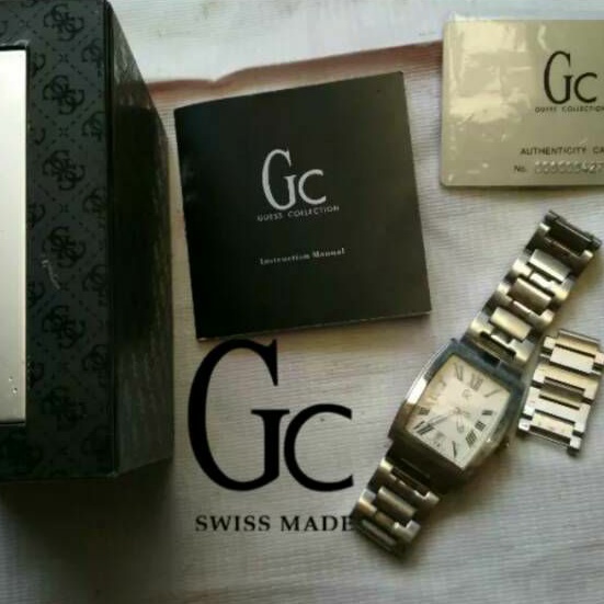 Jam tangan guess collection GC swiss movt ronda second original preloved