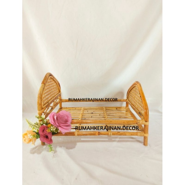 ranjang rotan/ ranjang properti bayi/ ranjang foto bayi/ ranjang boneka/ ranjang rotan newborn baby 