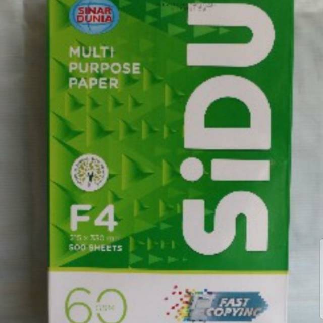 

Kertas F4 60gsm SiDu
