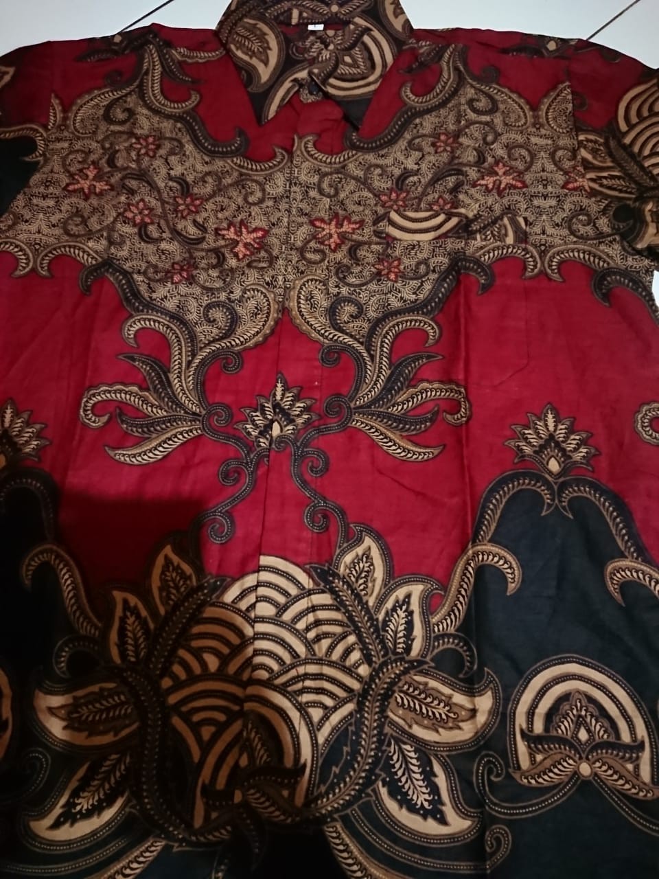 Kemeja Batik Slimfit Lengan Panjang Modern Baju Batik Distro Pria Batik Diamond
