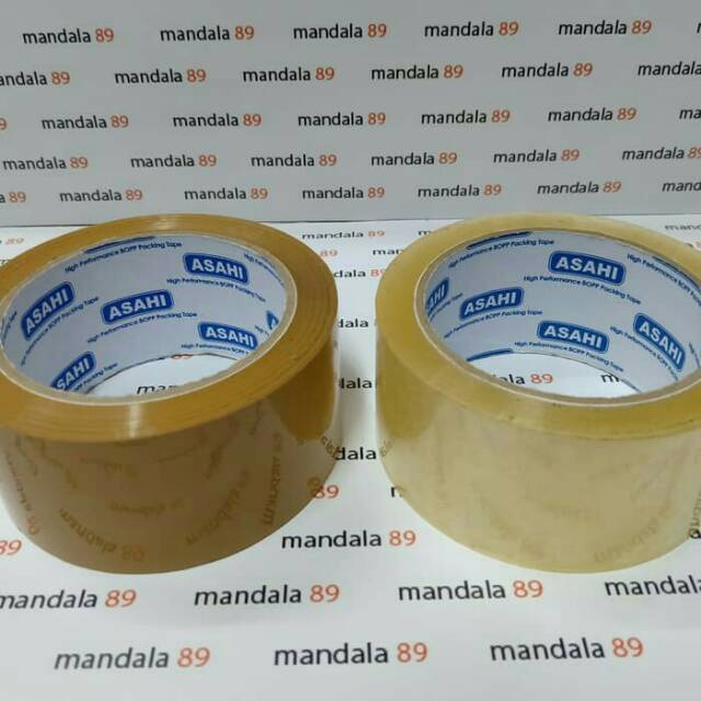 

Lakban OPP Bening & Coklat "ASAHI" 80 yard Size 1 Inch (24MM) & 2 Inch (45MM)