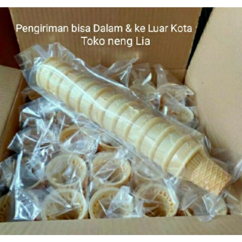 

Cup Cone Es Krim/Wafer Cup Cone Ice Cream Aladdin (300 pcs/Karton dus)
