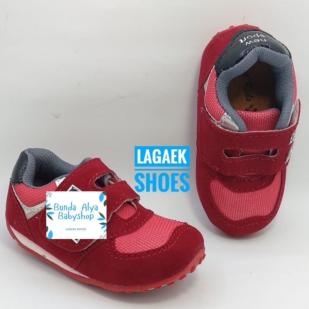 Sepatu Anak Laki Usia 2 3 Tahun Size 29 Sport MERAH - Sepatu Anak Sneakers Cowok Alas Karet Anti Licin