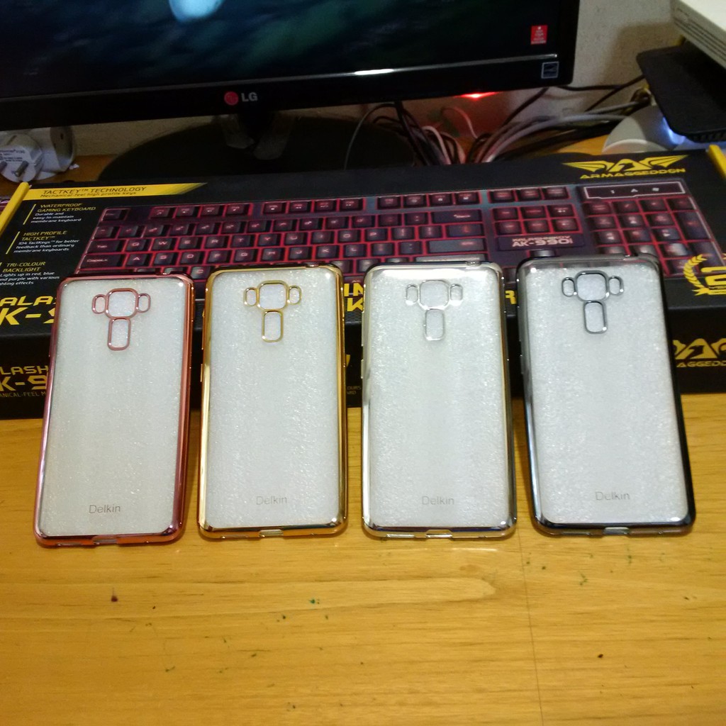 [Free Ongkir] Asus Zenfone 3 Laser TPU Shinning Chrome Case / Casing / Softcase