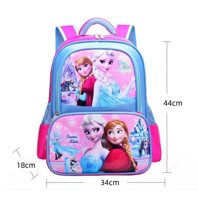 Tas Ransel Sekolah Anak Perempuan SD 16 inc 3 ruang kualitas import Premium -M0170