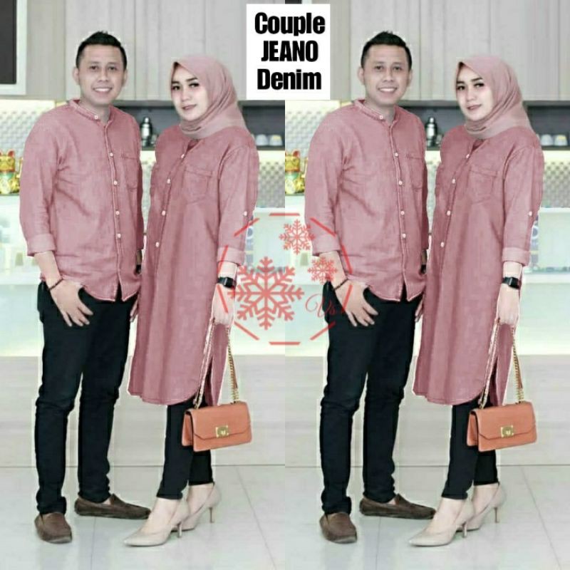 Baju Couple Kemeja dan Tunik CP Jeano
