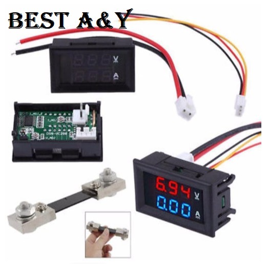 Dual Voltmeter include Shunt 100A 100V Ammeter 100A Digital Volt Ammeter