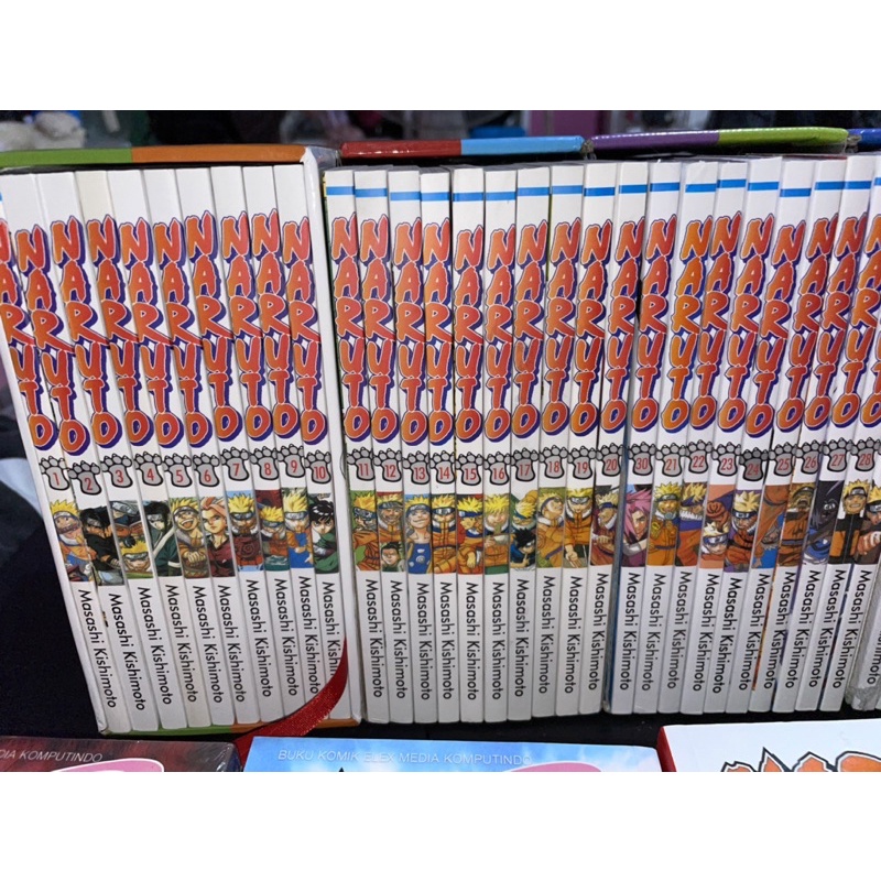set lengkap komik naruto vol 1-60 boxset